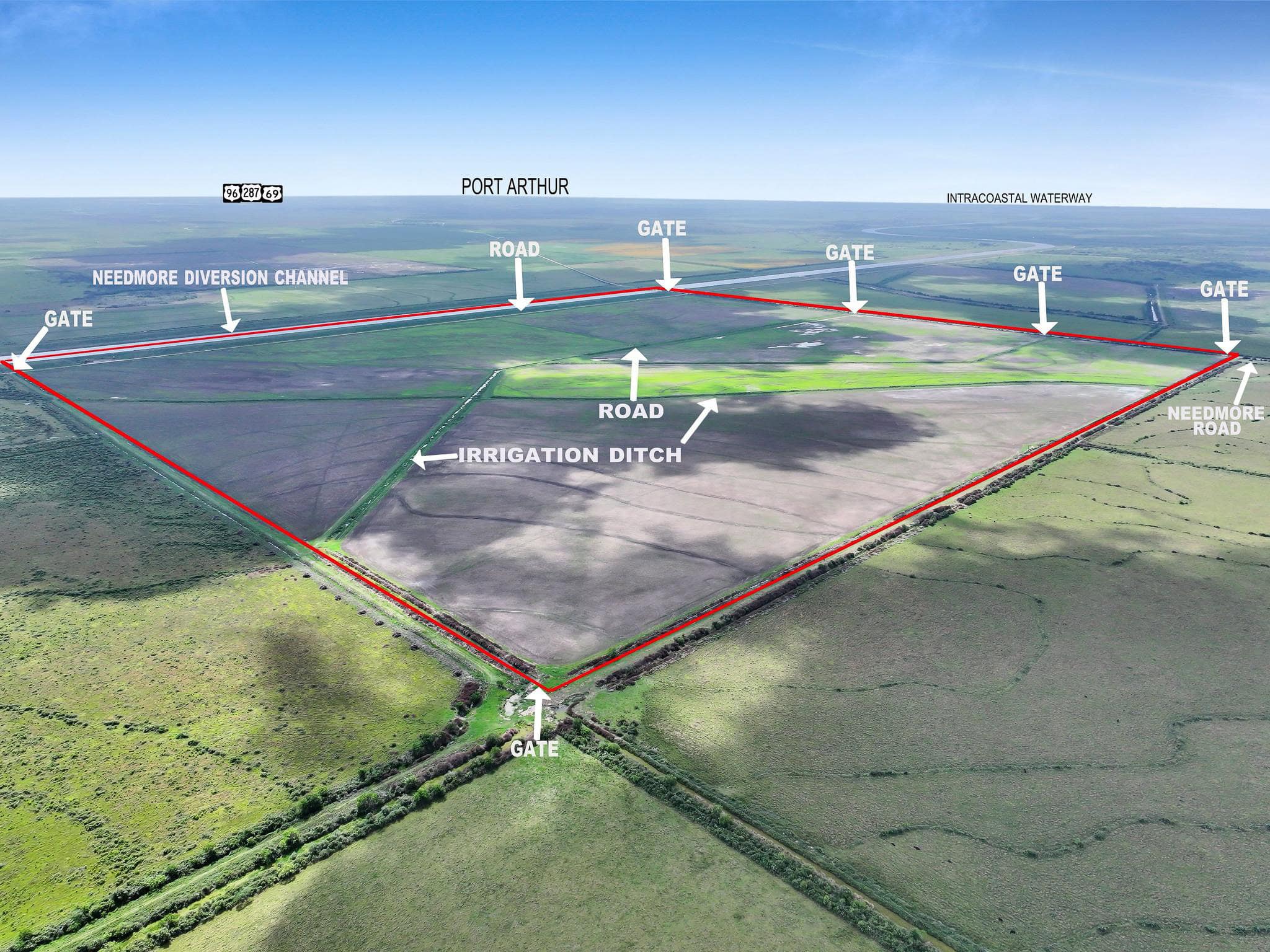 Rare 591± Acre Waterfowl Ranch Bordering Pipkin & Sabine Ranches